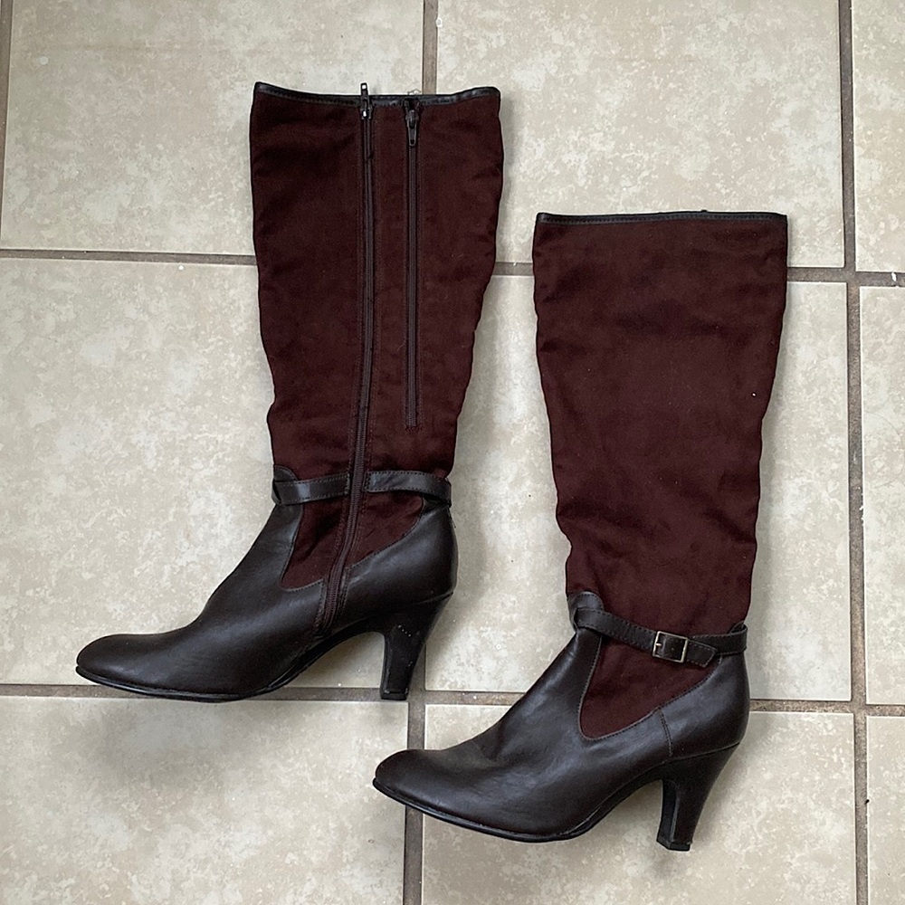 Aerosoles Women's Cloudscape Harness Brown Boot SZ 11